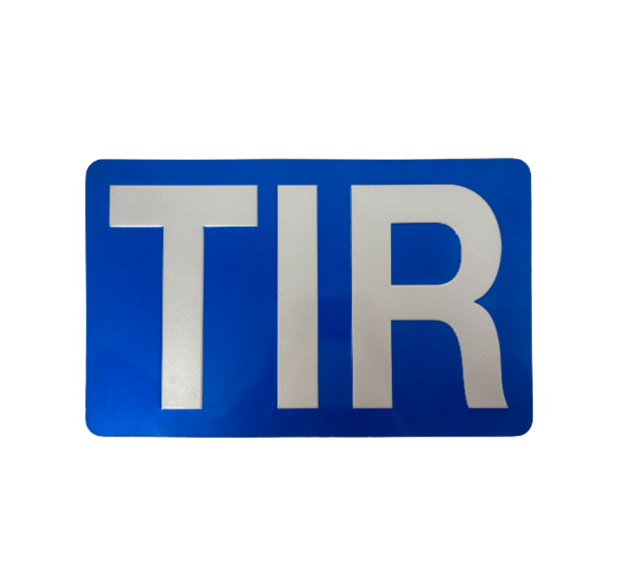 T.I.R plaat 40x25cm