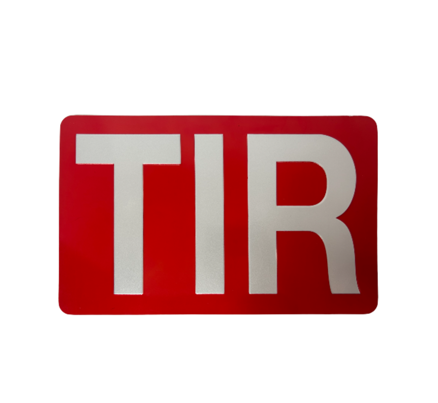 T.I.R plaat 40x25cm
