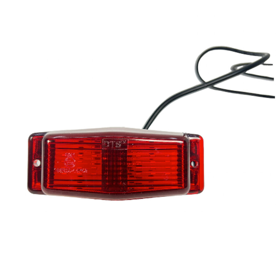 Double burner - LED - 12/24V - Red