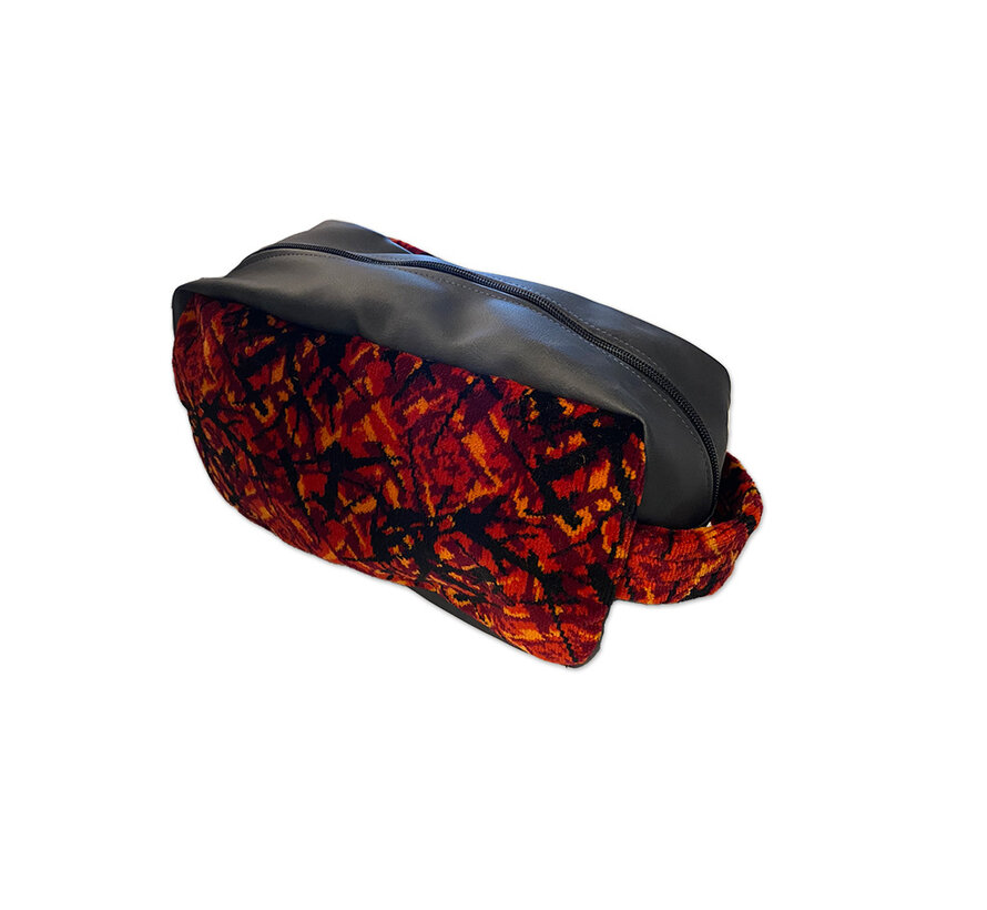 Toilettas Deense pluche - groot - verschillende kleuren