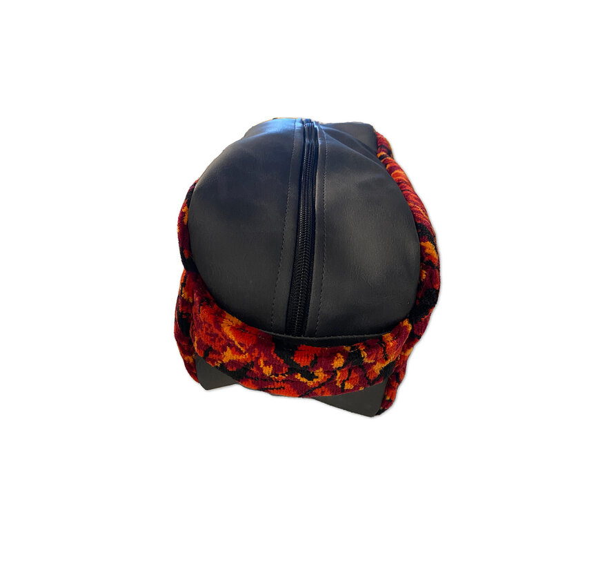 Toilettas Deense pluche - groot - verschillende kleuren