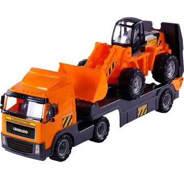 Cavallino Truck with Trailer & Bulldozer - Scale 1:16
