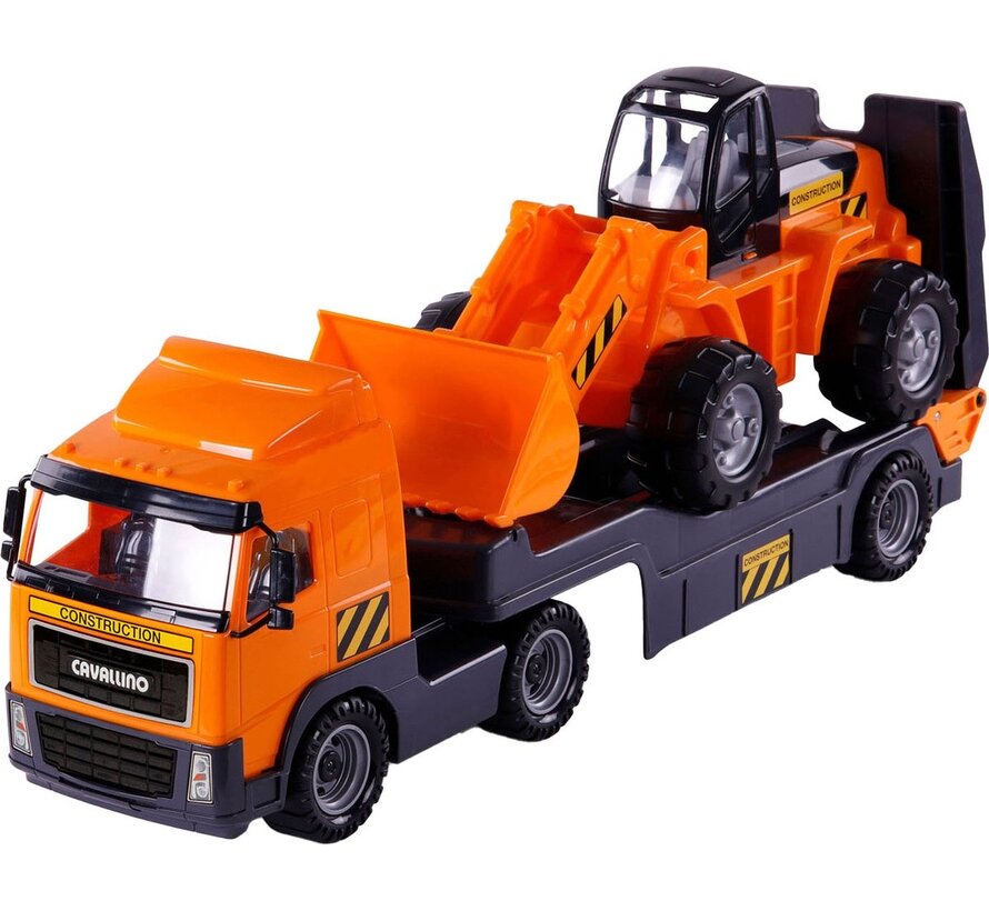 Cavallino Truck with Trailer & Bulldozer - Scale 1:16