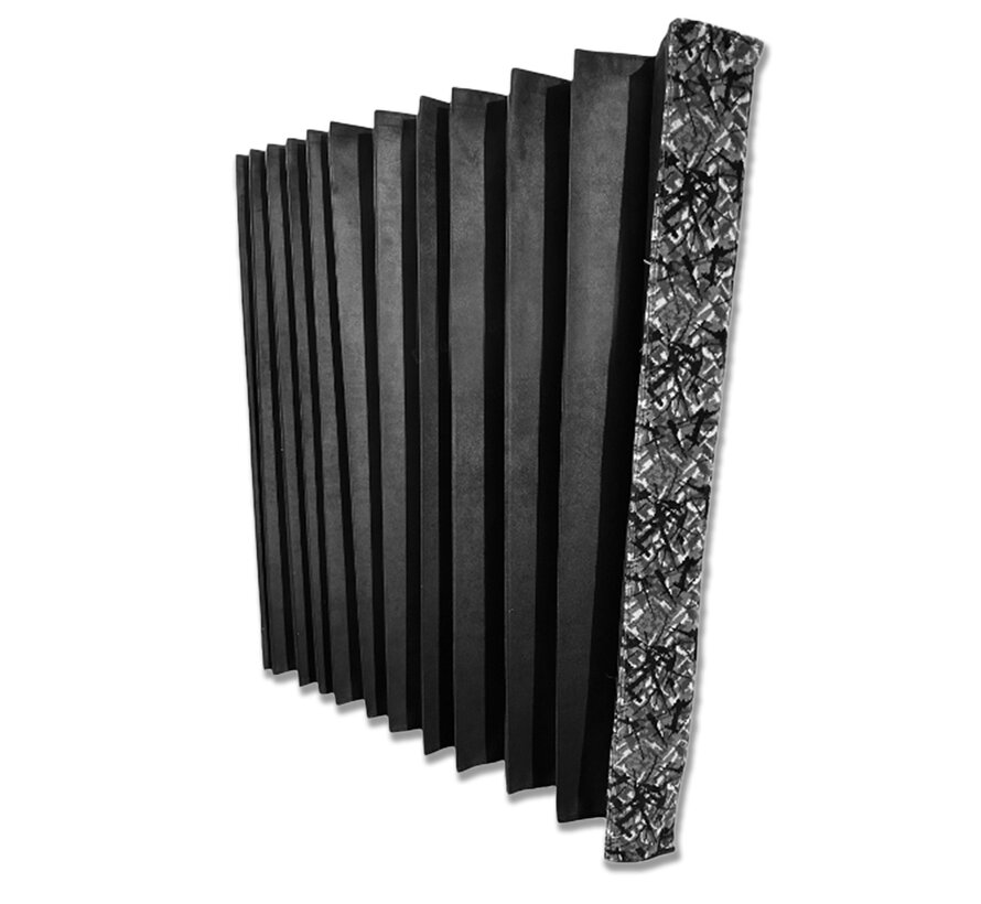 Gordijnset grijs met Deense pluche - 90cm - verschillende kleuren