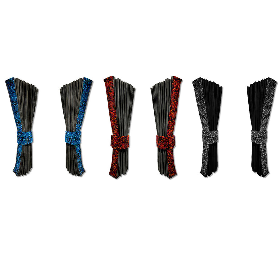 Gordijnset Deense Pluche – 90 cm – Truckcabine Gordijnen (Rood / Blauw / Grijs)