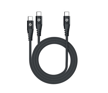 Celly - USB-C to 2X USB-C cable