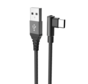 Celly - L-vormige USB-A naar USB-C kabel