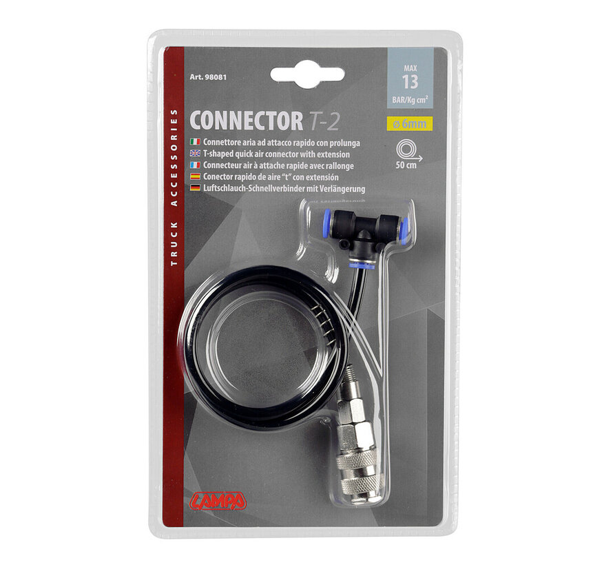 T-connector airduster + extension - T2