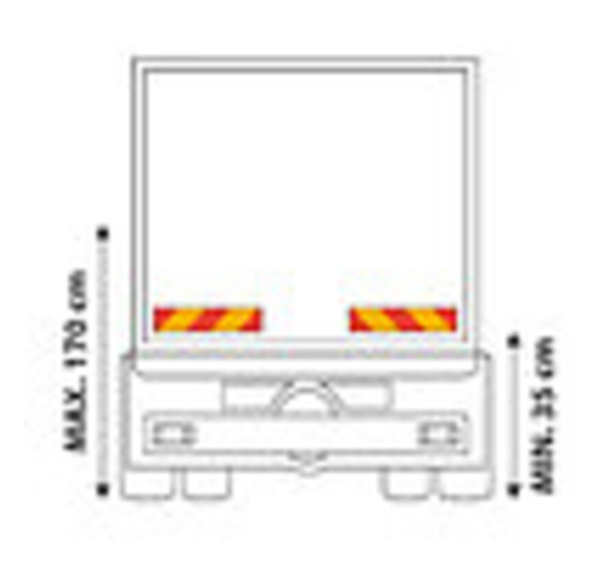 Reflector stickers - Truck - 2 pieces