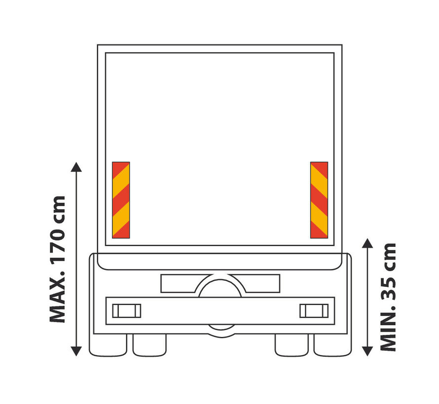 Reflector stickers - Truck - 2 pieces