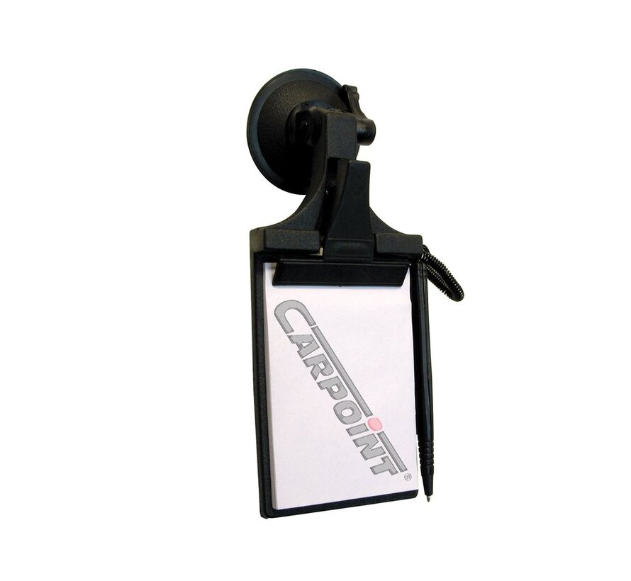 Notebook with suction cup