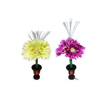 Illuminated flower - different colours