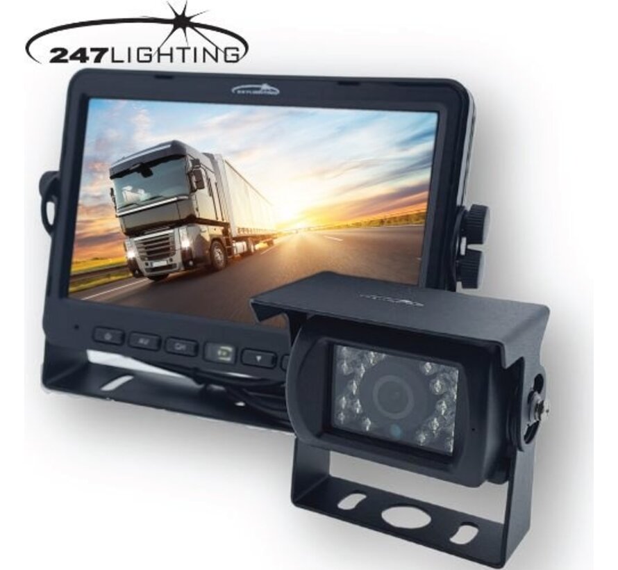 Achteruitrij camera + monitor - 7 inch