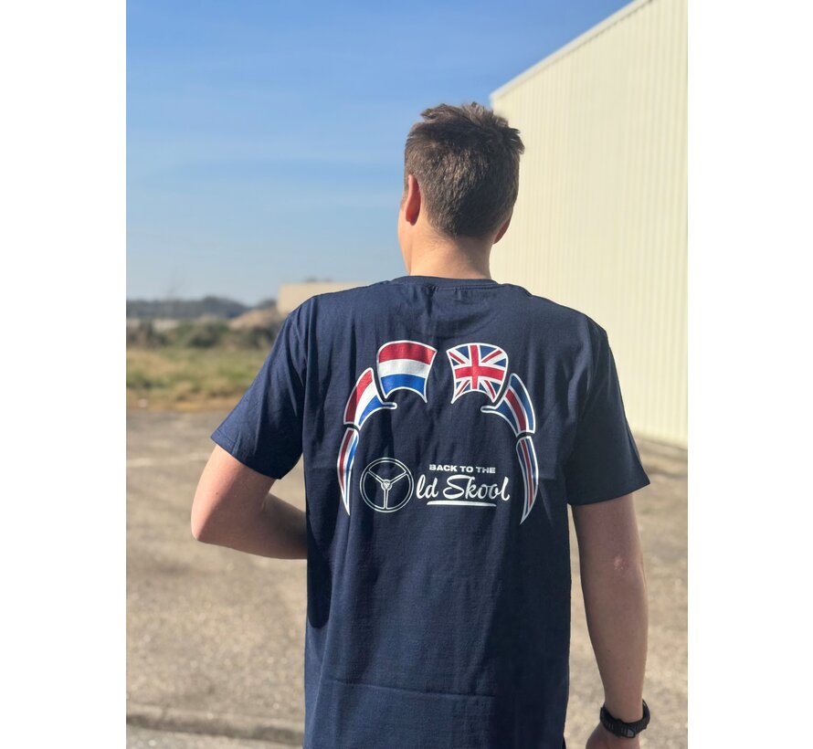 T-shirt Back To The Oldskool - Flags - NL-UK