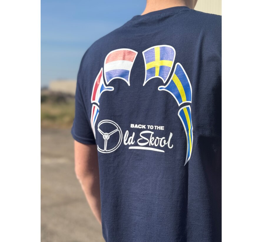 T-shirt Back To The Oldskool - Vlaggen - NL-SE