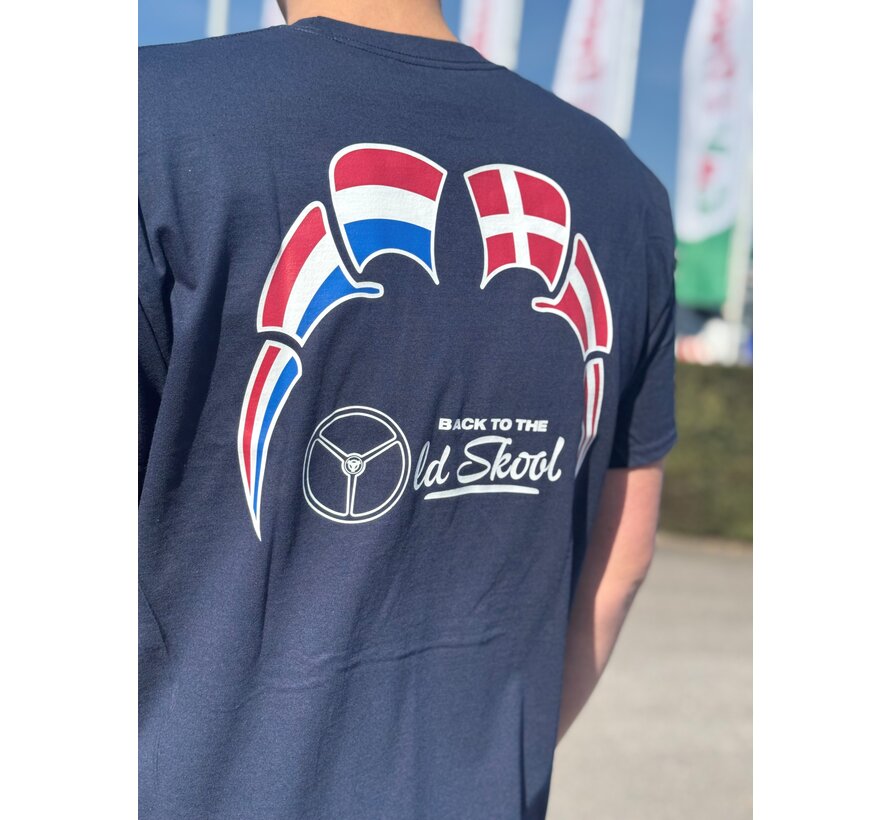 T-shirt Back To The Oldskool - Flags - NL-DK