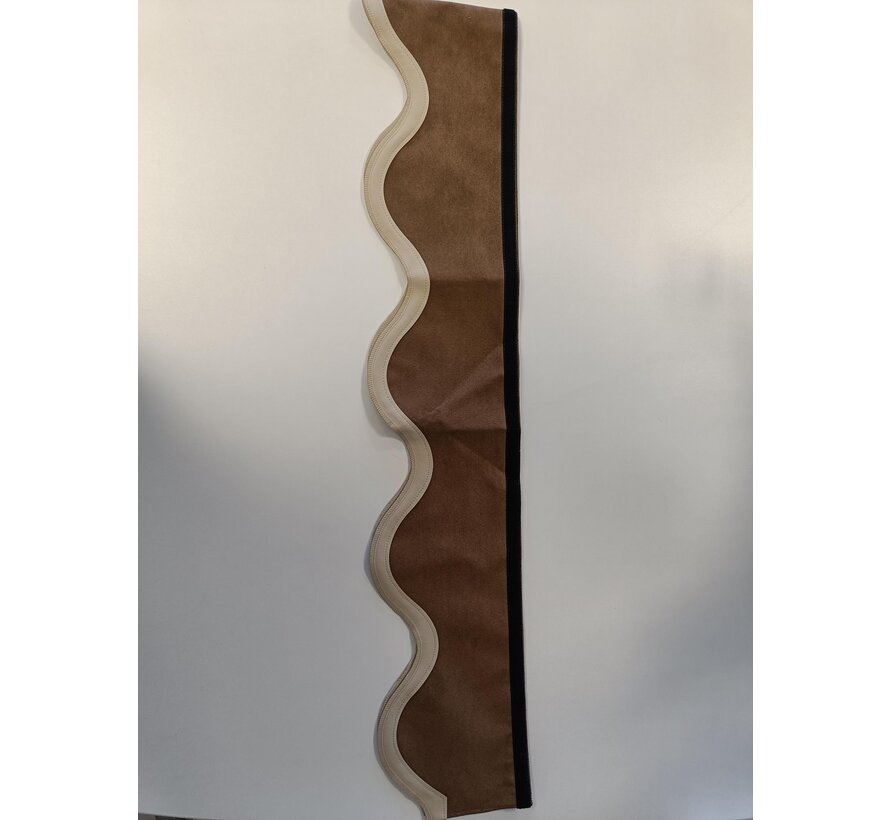 Raamband alcantara - Bruin/beige