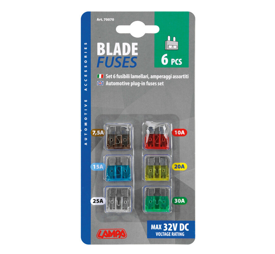 Blade fuses set - 6 pieces