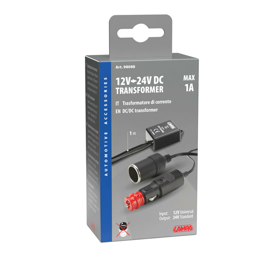 Omvormer 12V - 24V - sigarettenplug