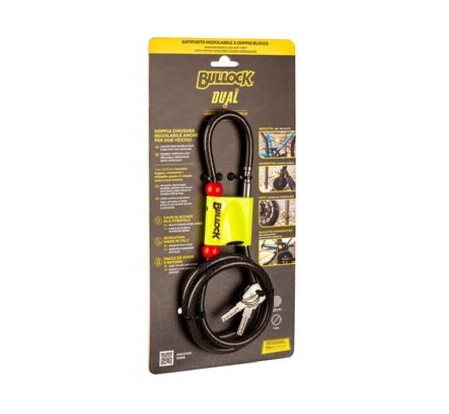 Bullock Dual Cable Lock 120 cm / Ø10 mm