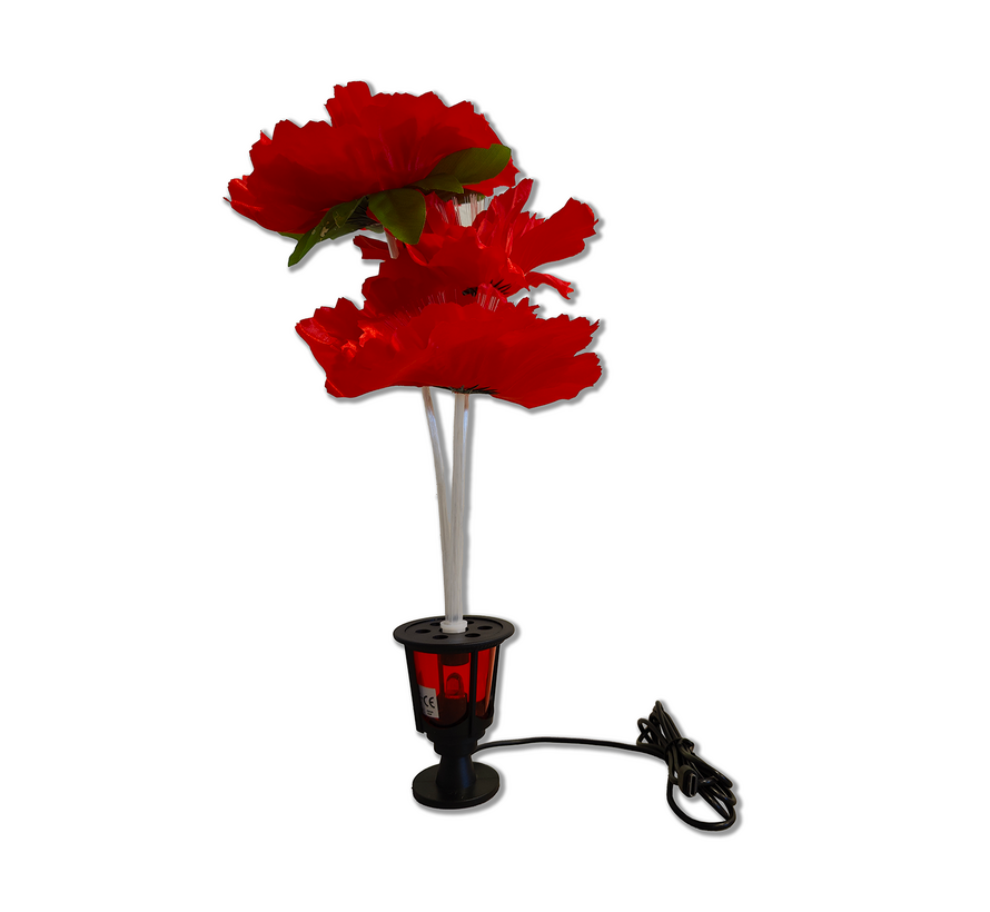 Verlichte Bloem – Rood – USB-C