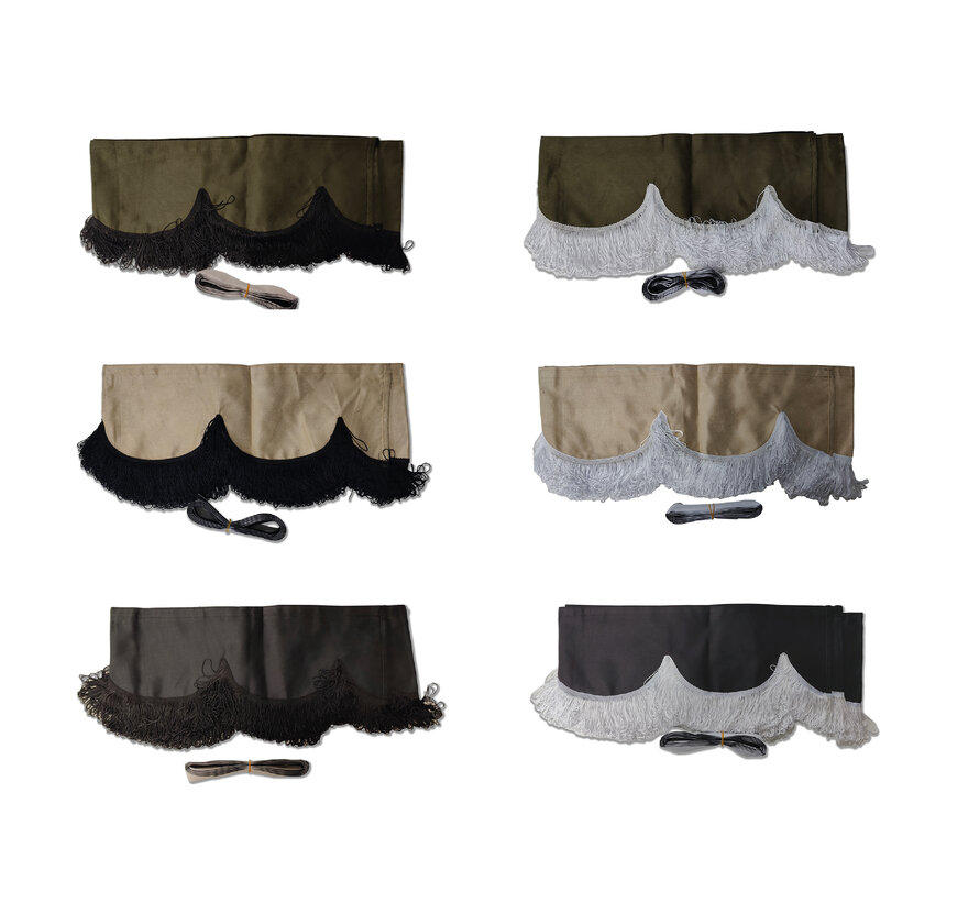 Cabin Window Band – With Fringes - different colours