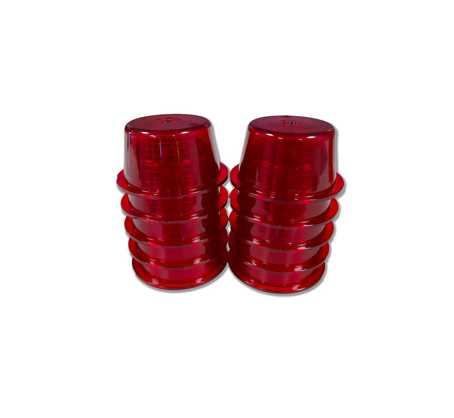 Gylle vervangingslenzen zijmarkeringslamp – 10 stuks – rood / oranje / wit / smokey white