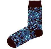 1 paar sokken - Deense Pluche - Blauw