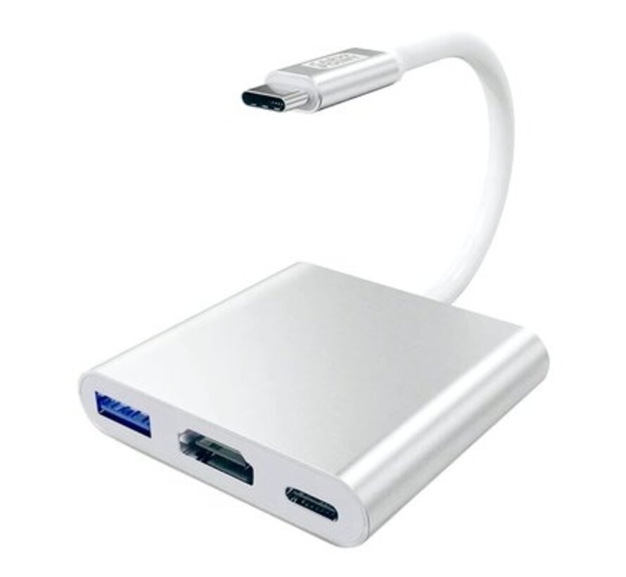 USB-C Adapter 3-in-1 – USB-C to HDMI / USB-A / USB-C Hub