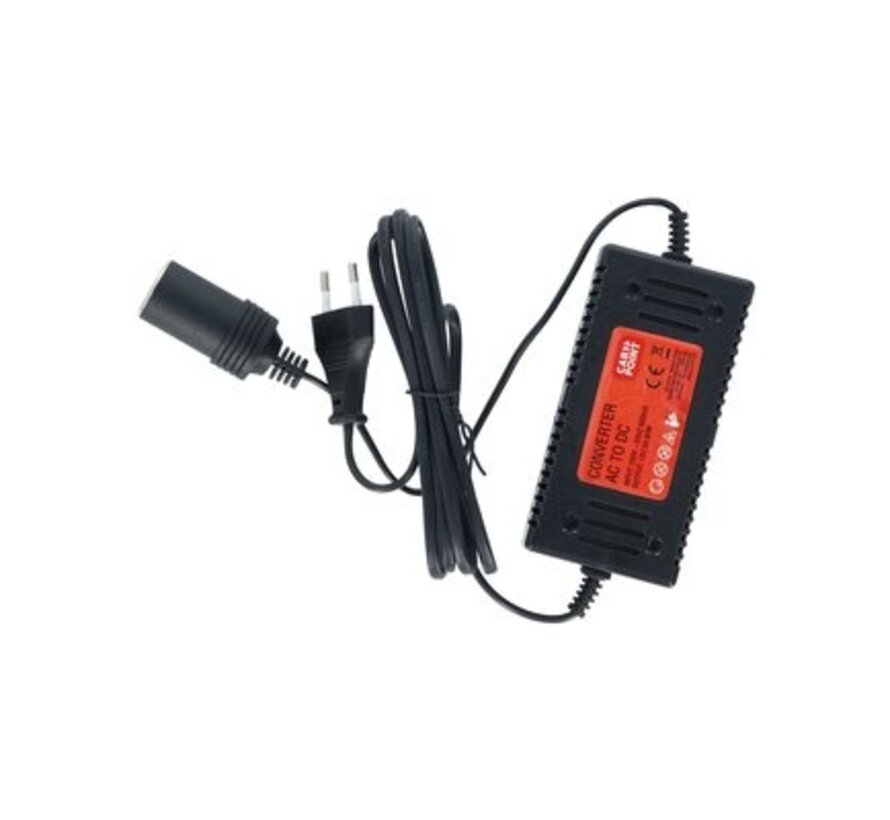 Omvormer 240V naar 12V – 60W – Autostekker Adapter