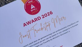 Joost Truckstop erkend door Truckfly by Michelin – gekozen door chauffeurs uit heel Europa
