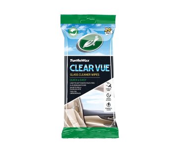 Turtle Wax Clear Vue glass cleaning wipes – streak-free – 24 pcs