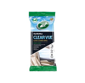 Turtle Wax Clear Vue glasreinigingsdoekjes – streeploze reiniging – 24 stuks