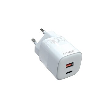 Celly 20W thuislader USB-A + USB-C