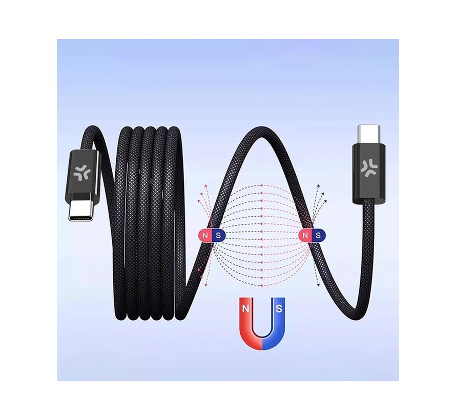 Celly USB-C naar USB-C magnetische laadkabel – 60W snelladen – 1 meter