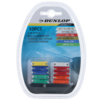 Car fuse set – 10 pcs – 5A to 30A