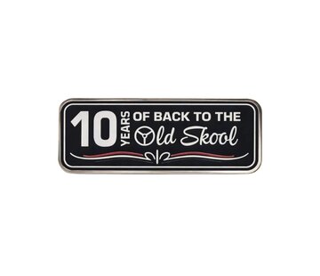 Back to the Oldskool 10 Years pin
