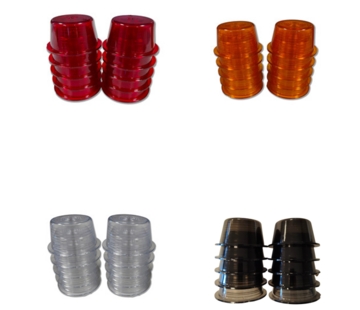 Gylle replacement lenses – 10 pcs – red / orange / white / smokey white