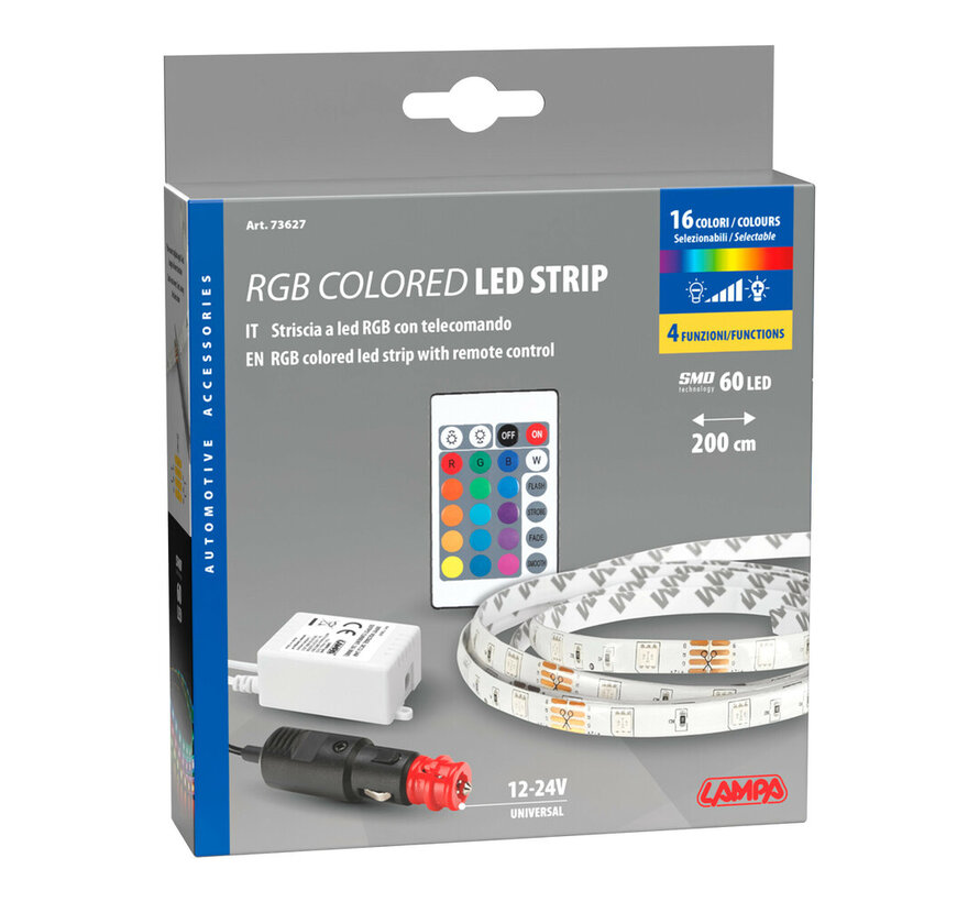 RGB LED strip 12/24V – 200 cm