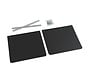PVC spatlappen truck – 35 x 30 cm – set van 2 – zwarte spatlap voor vrachtwagen & trailer