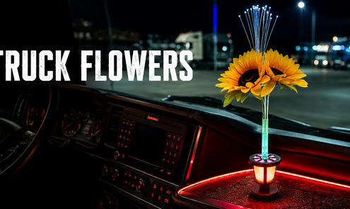 Verlichte bloemen met LED: dé sfeermaker voor elke vrachtwagencabine