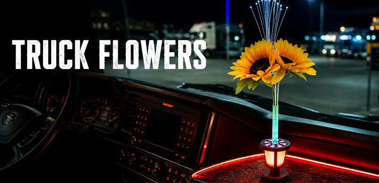Verlichte bloemen met LED: dé sfeermaker voor elke vrachtwagencabine