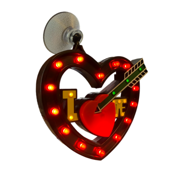 Quintezz USB Illuminated Love Heart