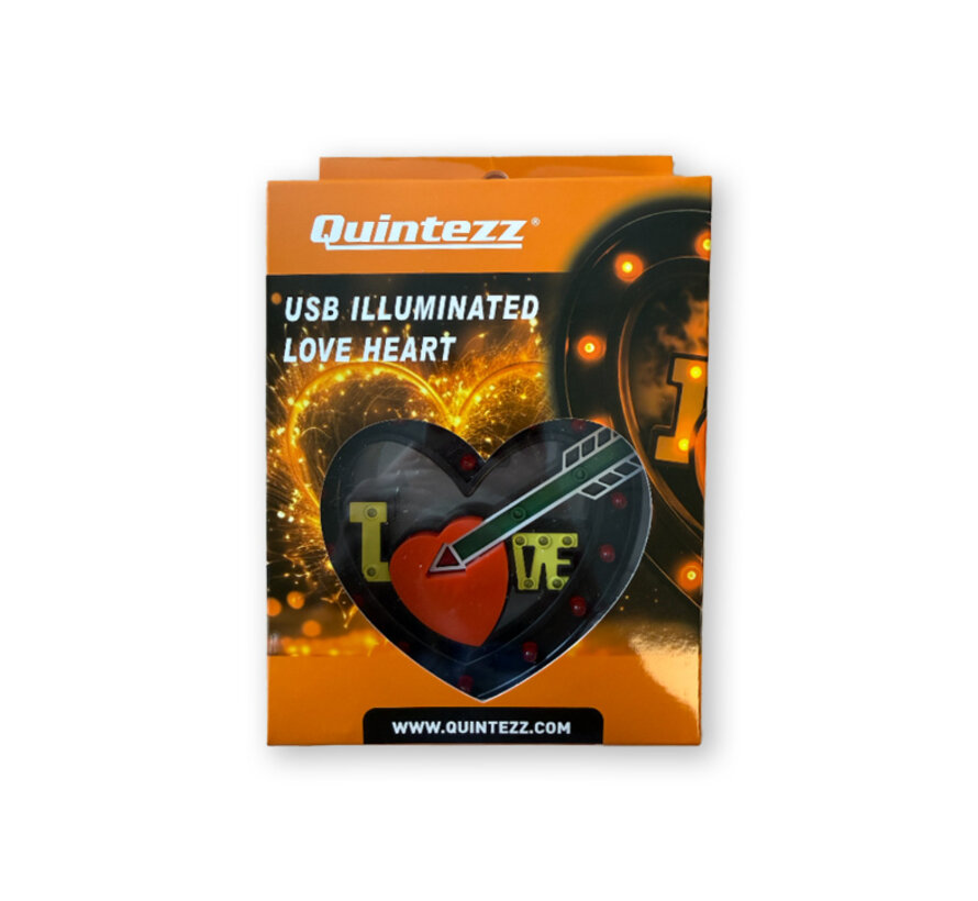 Quintezz USB Illuminated Love Heart