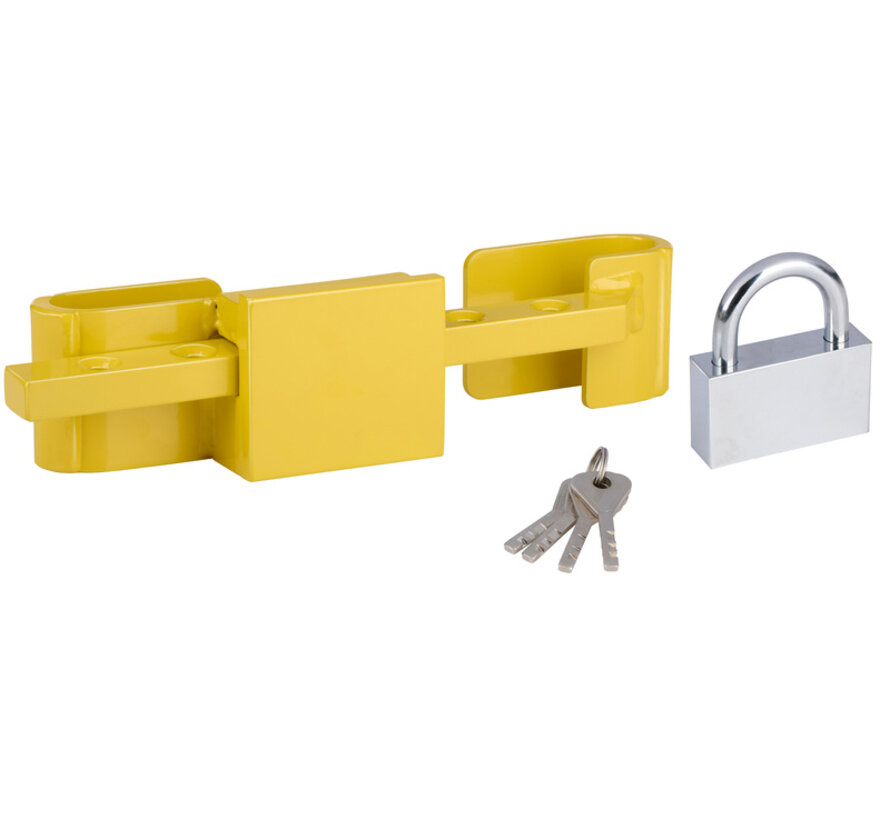Hardened steel container lock
