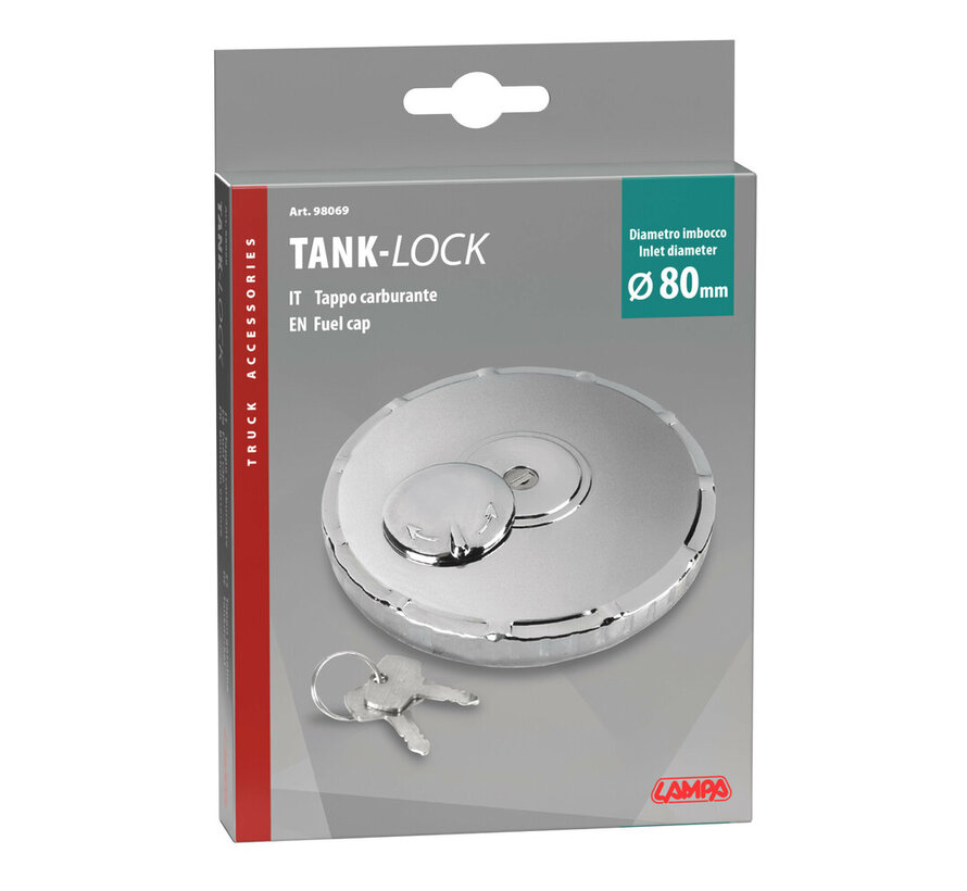 Locking Fuel Cap Ø80 mm – for Trucks – Includes 2 Keys