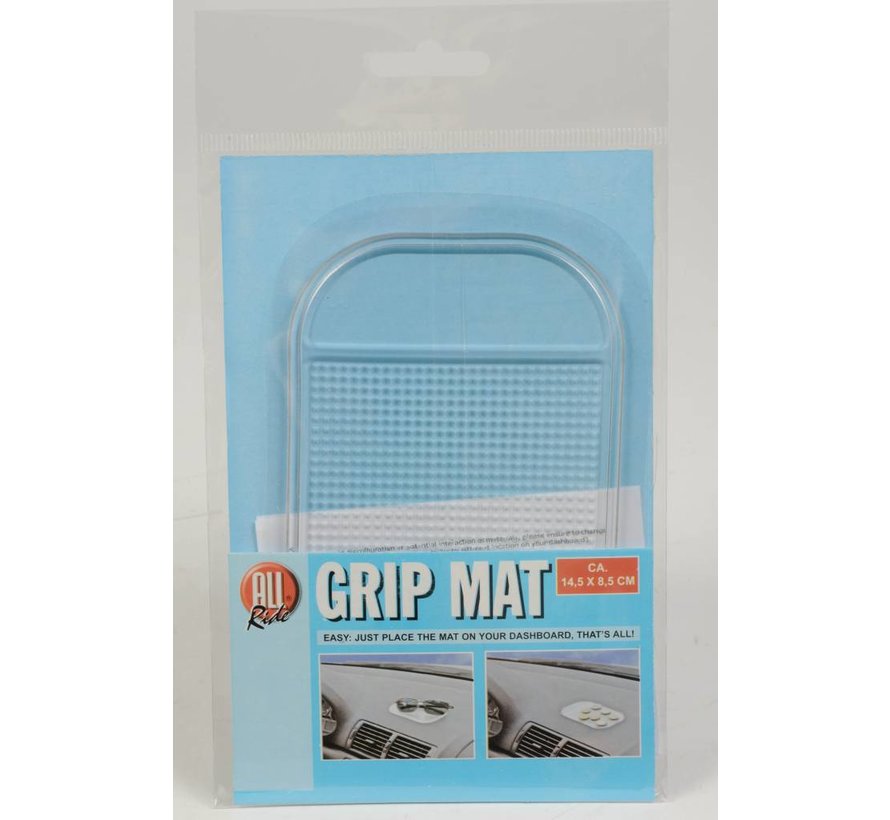 Grip mat transparent 14,5 x 8,5cm