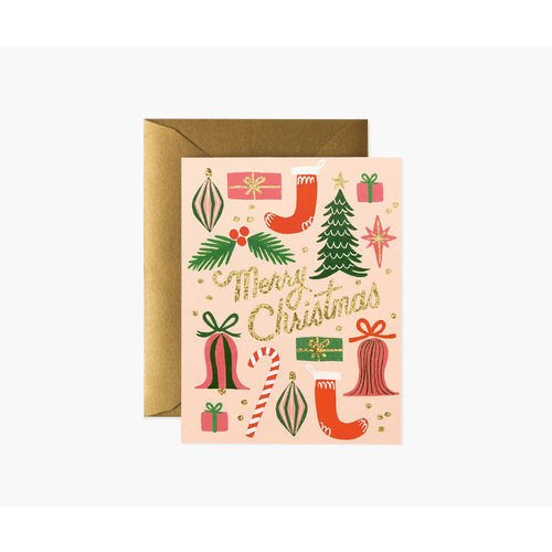 Rifle Paper Co. Kerstkaart  Deck the Halls