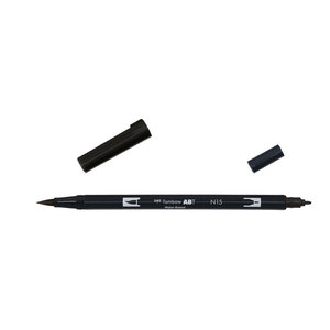 Tombow ABT Dual Brush Pen N15 black