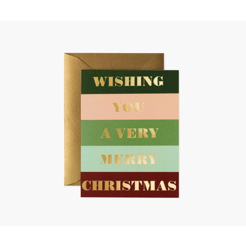 Rifle Paper Co. Kerstkaart Color Bar